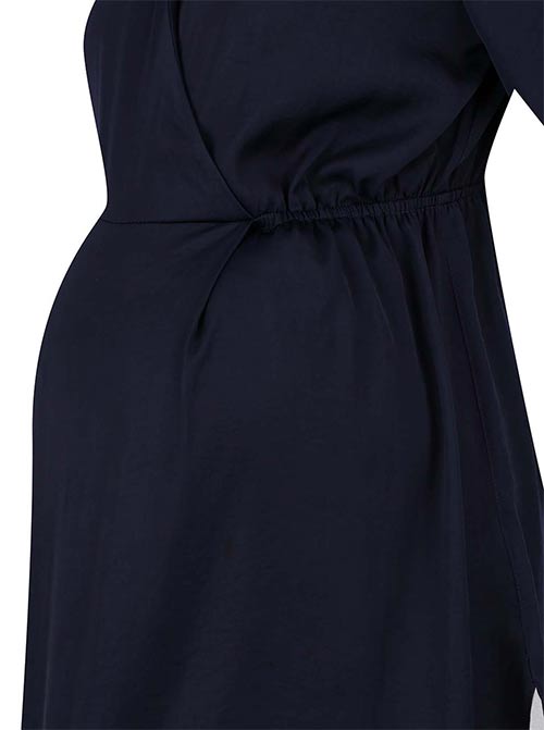 Tmavě modrá těhotenská tunika s 3/4 rukávy Dorothy Perkins Maternity