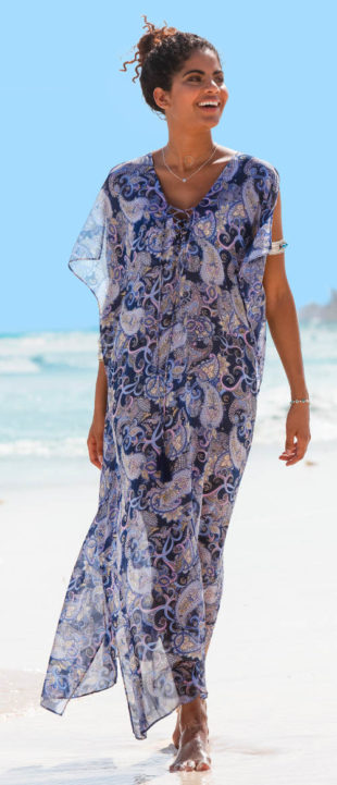 Dlouhé letní plážové šaty