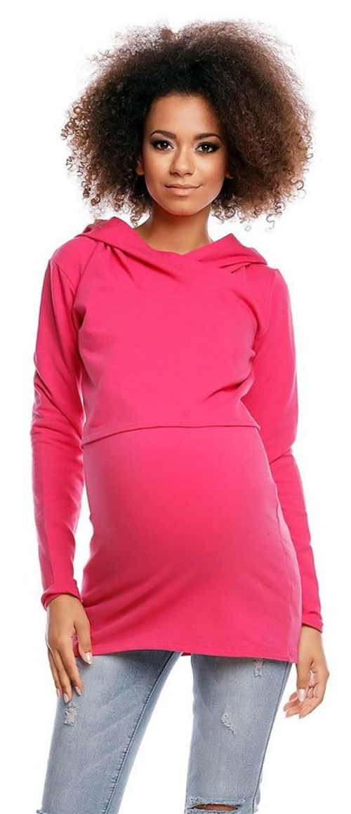 Růžová těhotenská dámská tunika